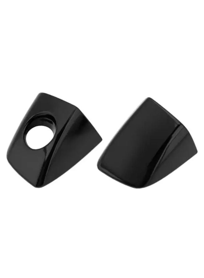 Black Door Handle Cover Caps 2pcs For A6 C7 A8 D4 Keyhole Decoration - Image 1